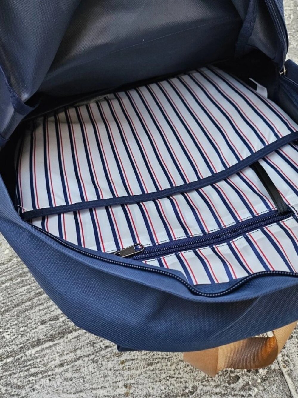 US Polo Assn. 18" Backpack School Bag Blue Solid Core Backpack NWT - Picture 8 of 9